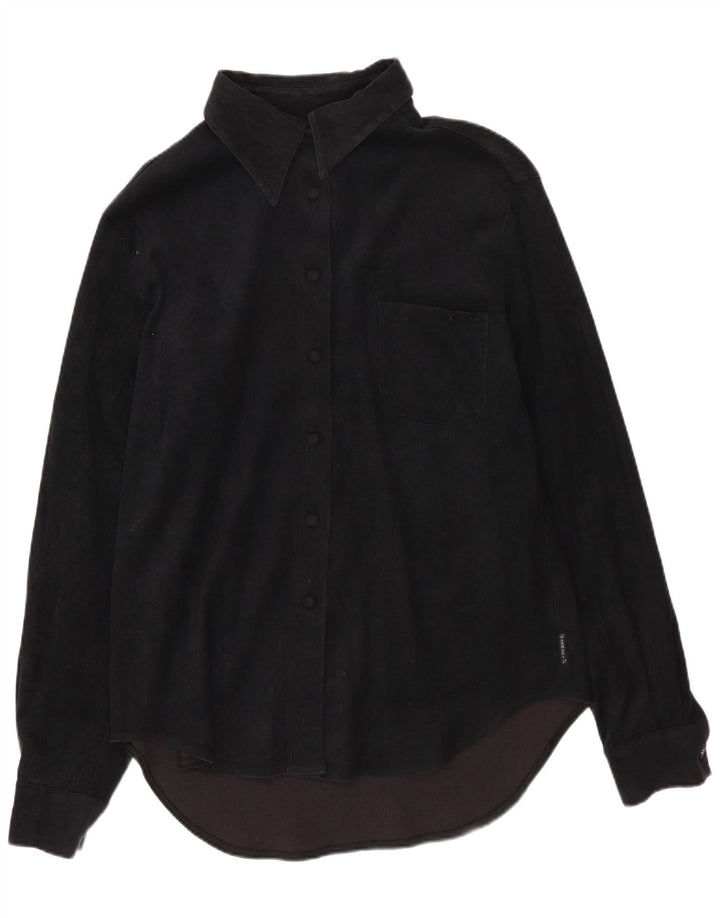 Armani Jeans Γυναικείο Πουκάμισο UK 14 Large Μαύρο