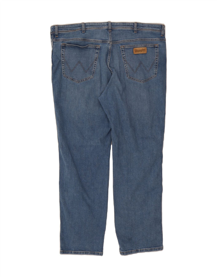 WRANGLER Γυναικείο Texas Straight Jeans W44 L32 Μπλε βαμβακερό