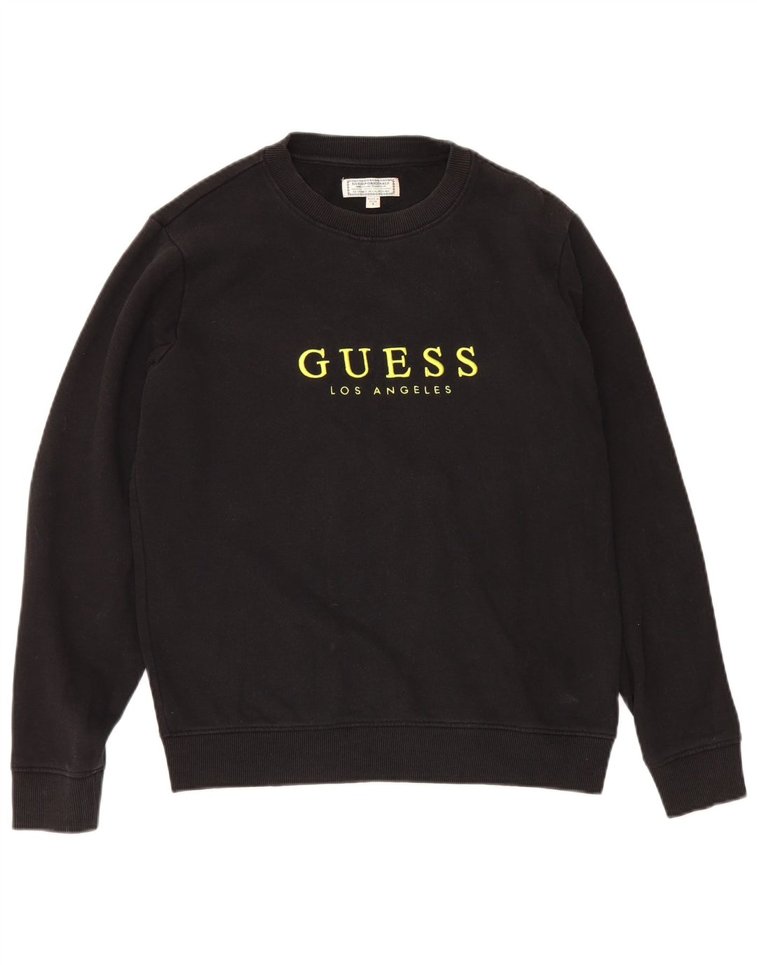 Ανδρικό γραφικό φούτερ Guess Jumper Μικρό μαύρο βαμβακερό
