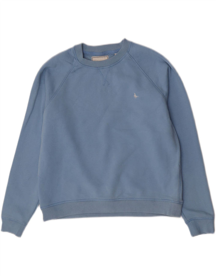Jack Wills Γυναικεία Φούτερ Jumper UK 14 Large Blue Cotton