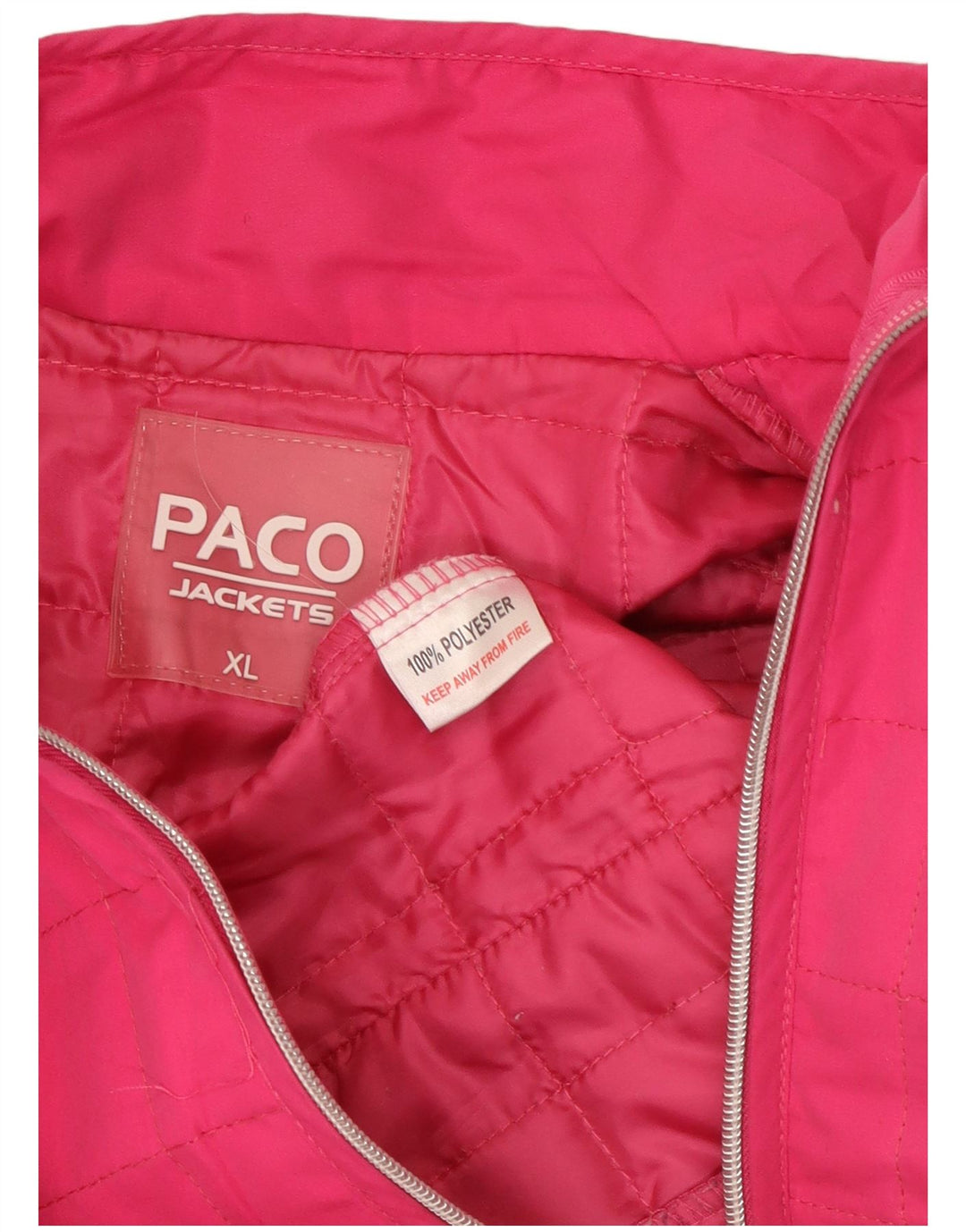 PACO Γυναικείο padded Gilet UK 18 XL Pink Polyester