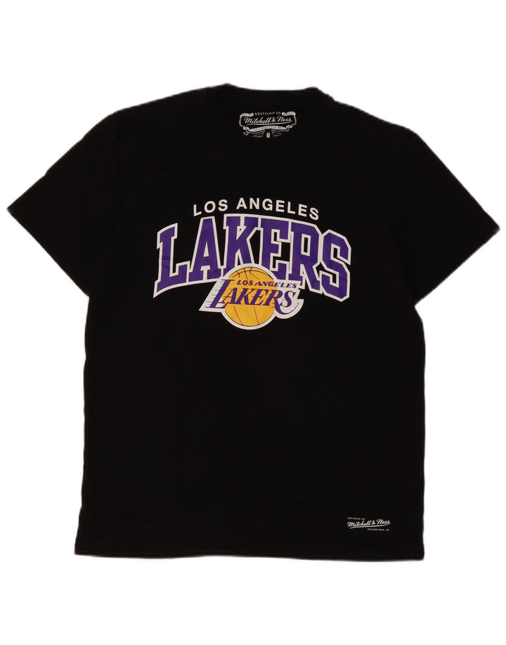 MITCHELL & NESS Ανδρικό γραφικό μπλουζάκι Los Angeles Lakers Top μεσαίο μαύρο