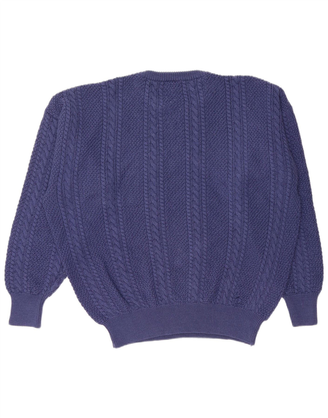 Ανδρικό πουλόβερ VINTAGE Crew Neck Jumper XL Navy Blue Virgin Wool