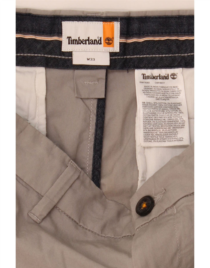 TIMBERLAND Ανδρικό σορτς Chino W33 Βαμβακερό μεσαίο γκρι