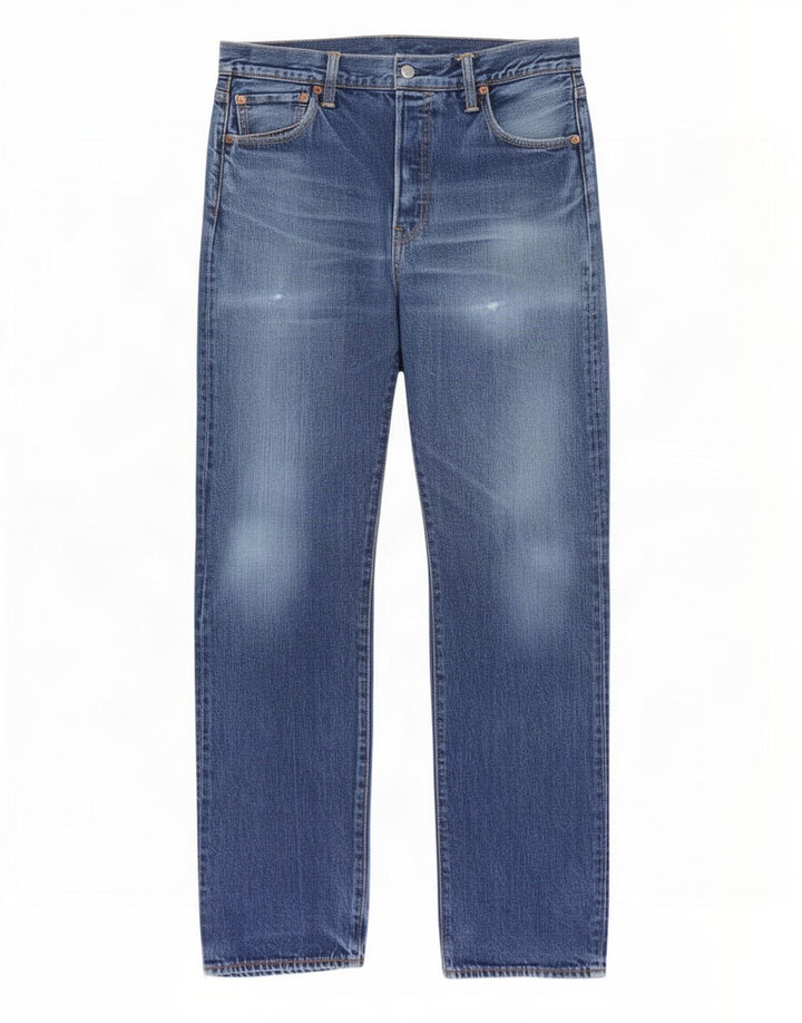 Ανδρικό τζιν Levi's Distressed Straight W34 L34 Μπλε βαμβακερό
