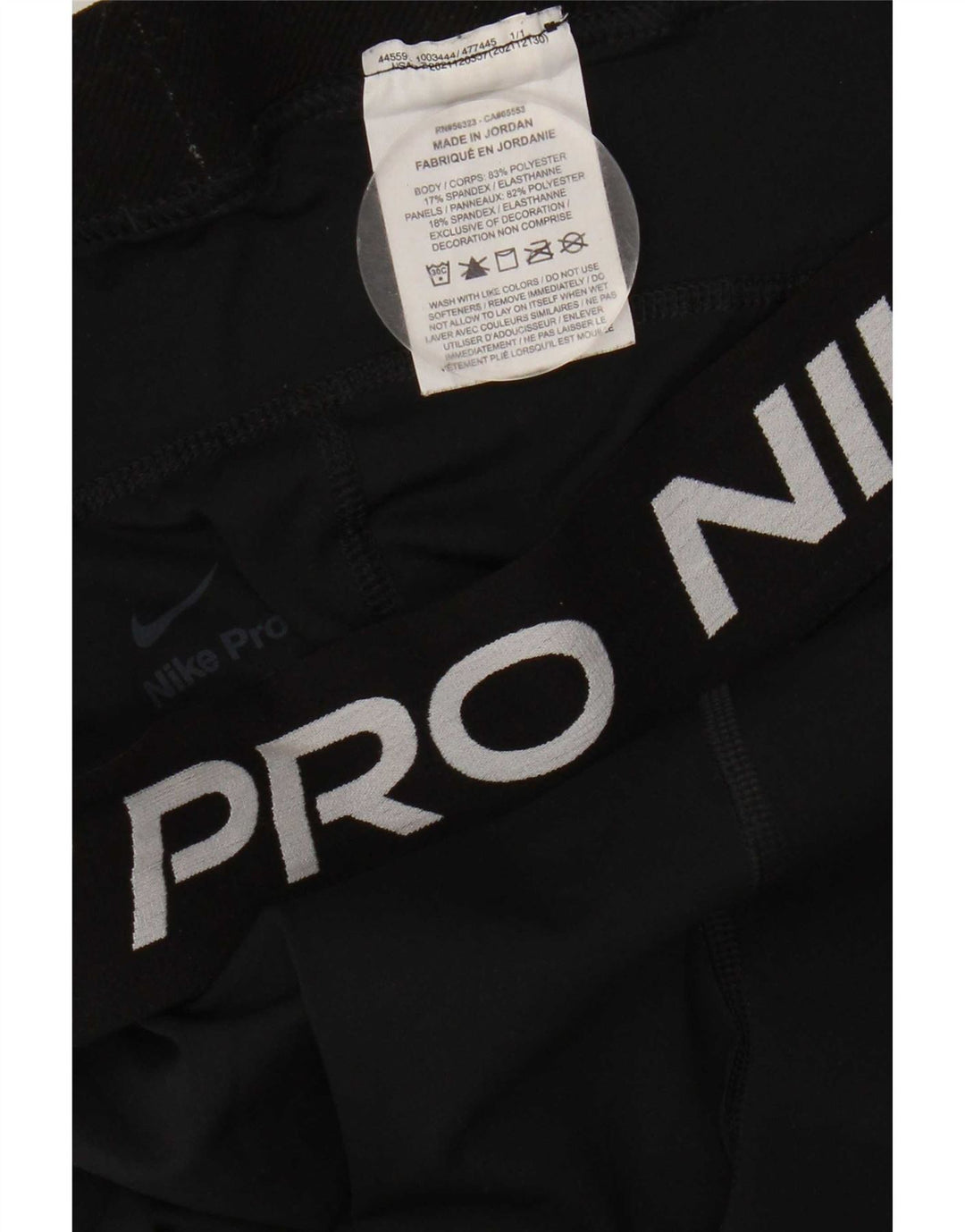 Γυναικεία γραφικά κολάν Nike UK 18 XL Μαύρο Πολυεστέρας
