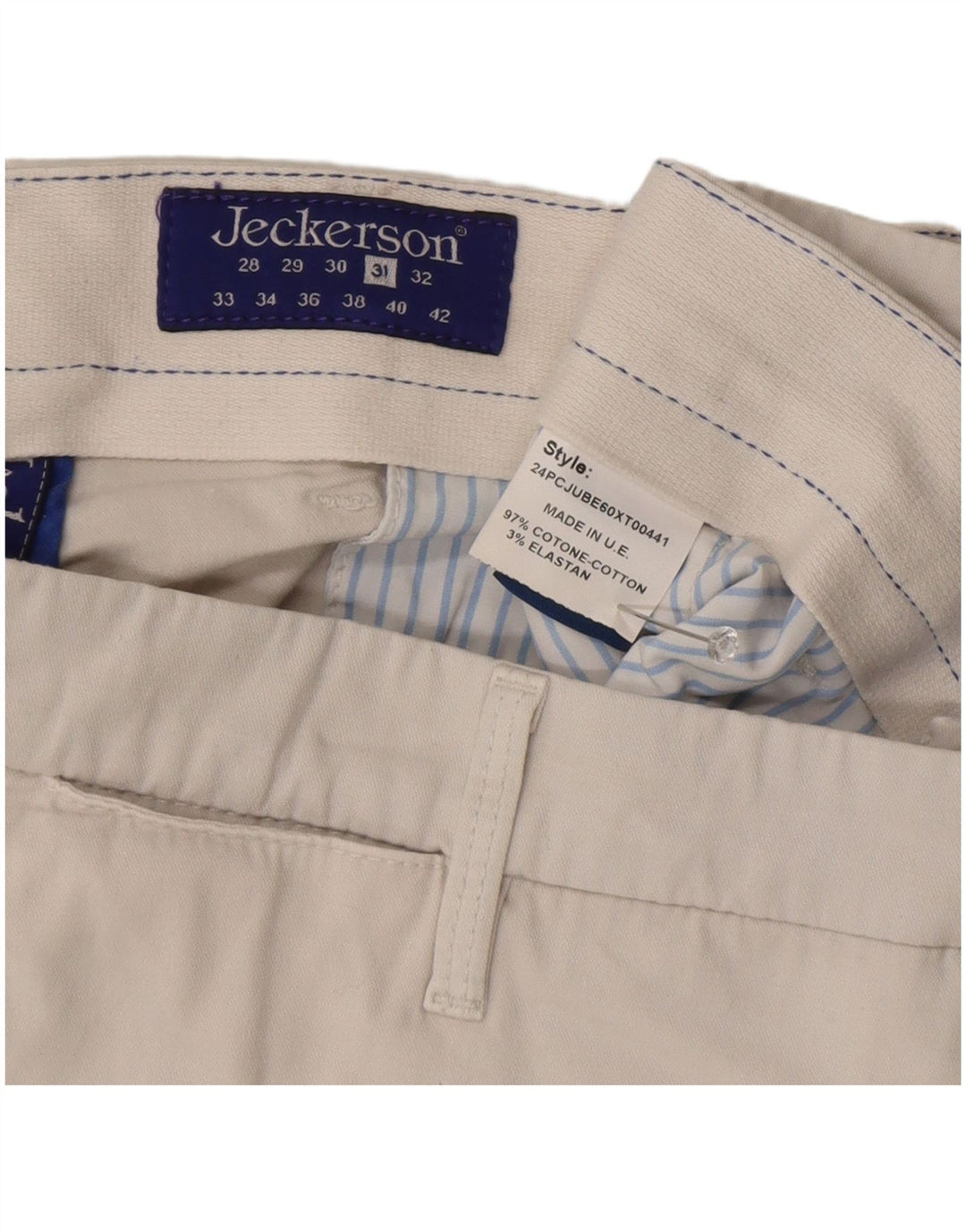 Jeckerson Γυναικείο Σορτς Chino W31 Βαμβακερό μεσαίο μπεζ