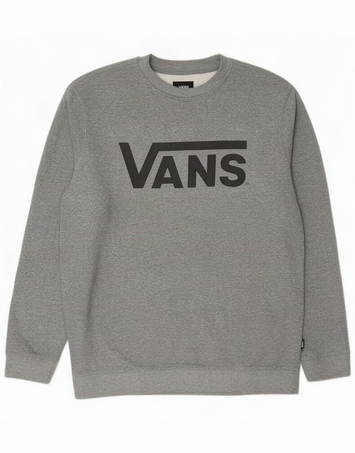 Vans Ανδρικό γραφικό φούτερ Jumper XL Grey Cotton