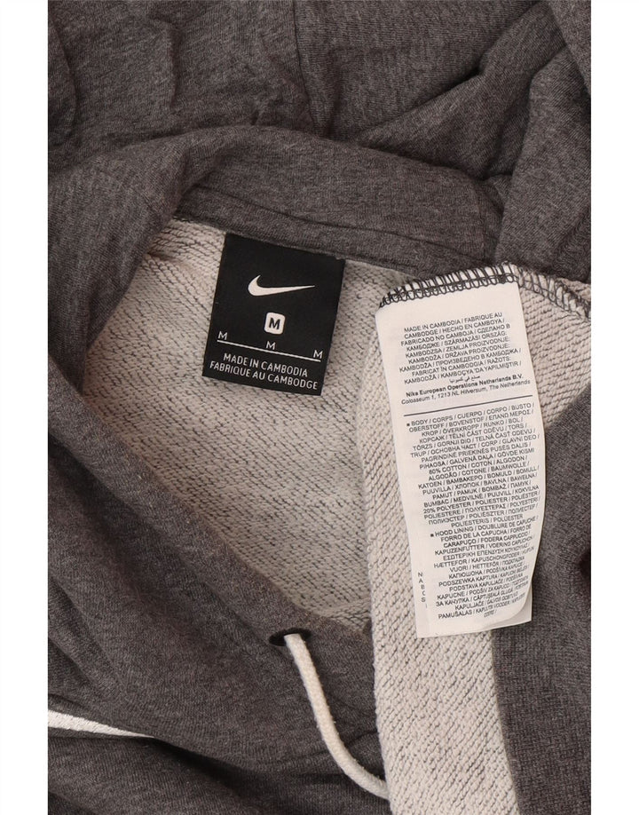 Ανδρικό γραφικό κουκούλα NIKE, μεσαίο γκρι βαμβακερό