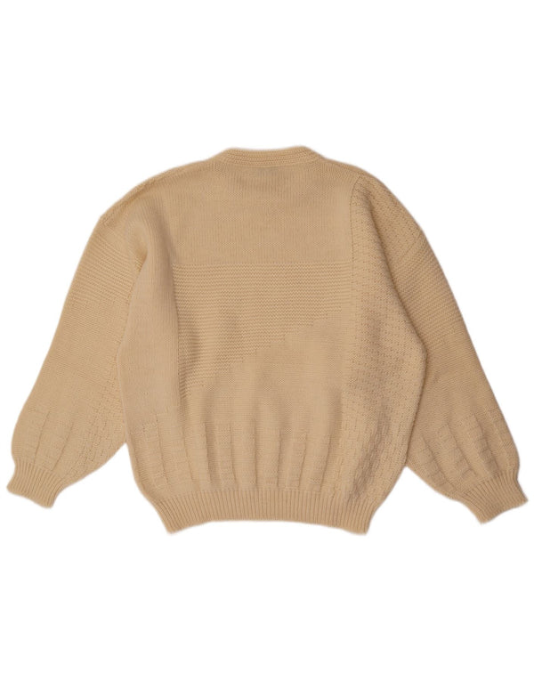 Clinique Γυναικείο πουλόβερ με λαιμόκοψη UK 18 XL Off White