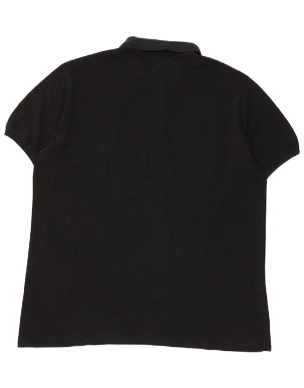 Ανδρικό μπλουζάκι πόλο LACOSTE 6 XL Μαύρο βαμβακερό