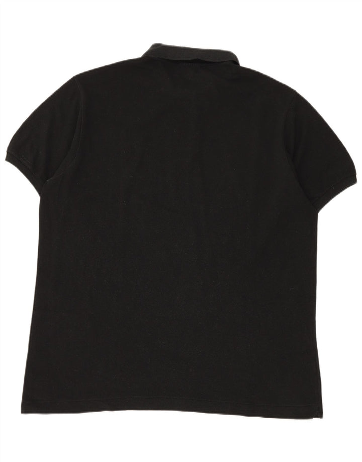 Ανδρικό μπλουζάκι πόλο LACOSTE 6 XL Μαύρο βαμβακερό
