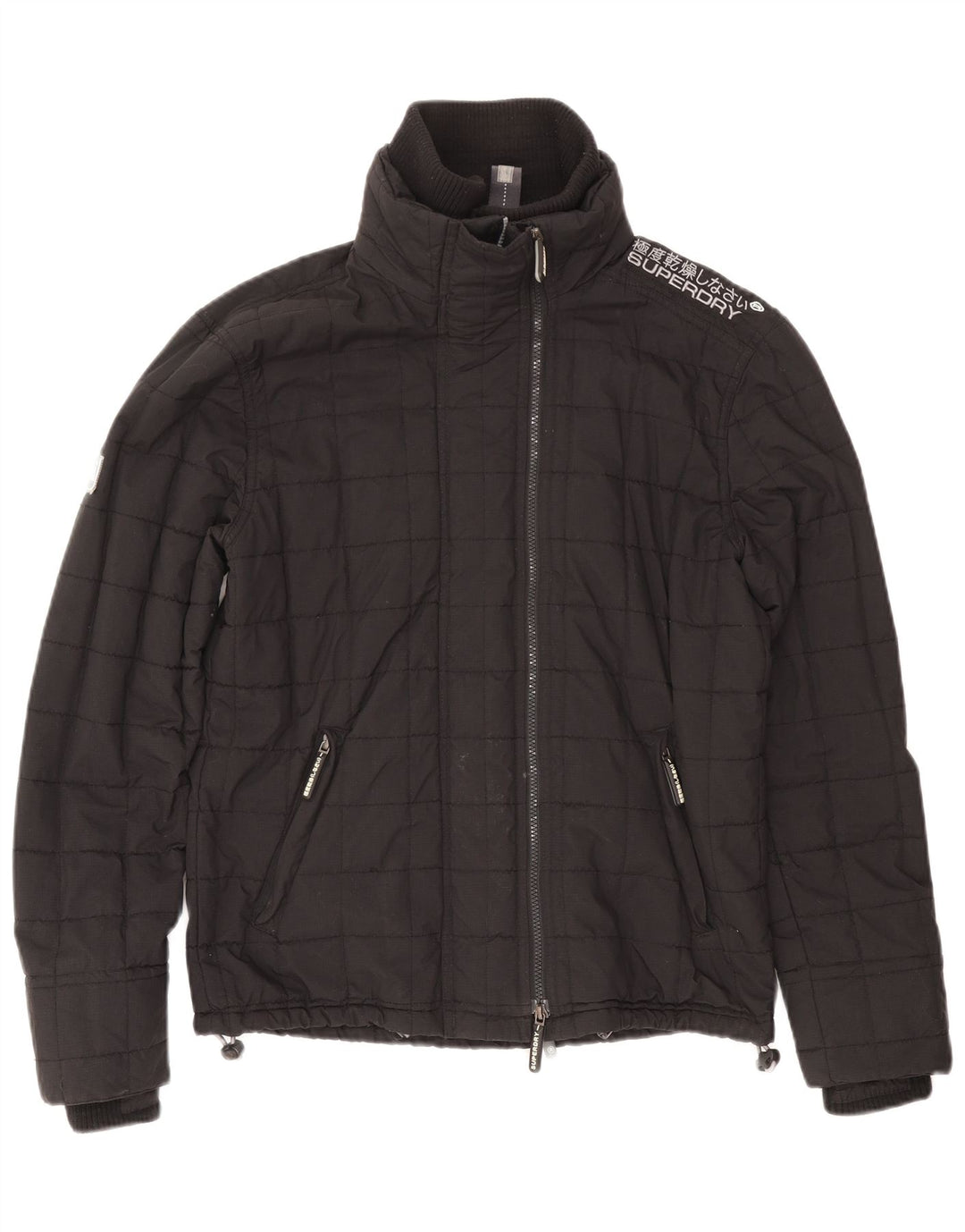 Superdry Γυναικείο Windcheater Graphic Windbreaker Jacket UK 16 Large Black