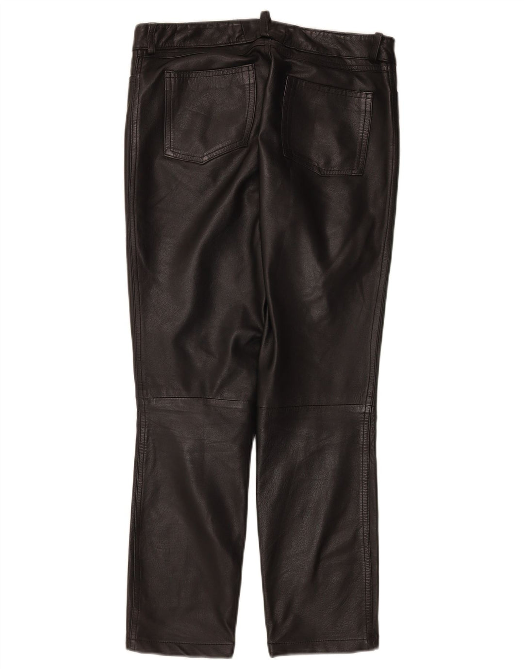 Zen Γυναικείο Δερμάτινο Παντελόνι EU 38 Medium W28 L26 Μαύρο Δερμάτινο