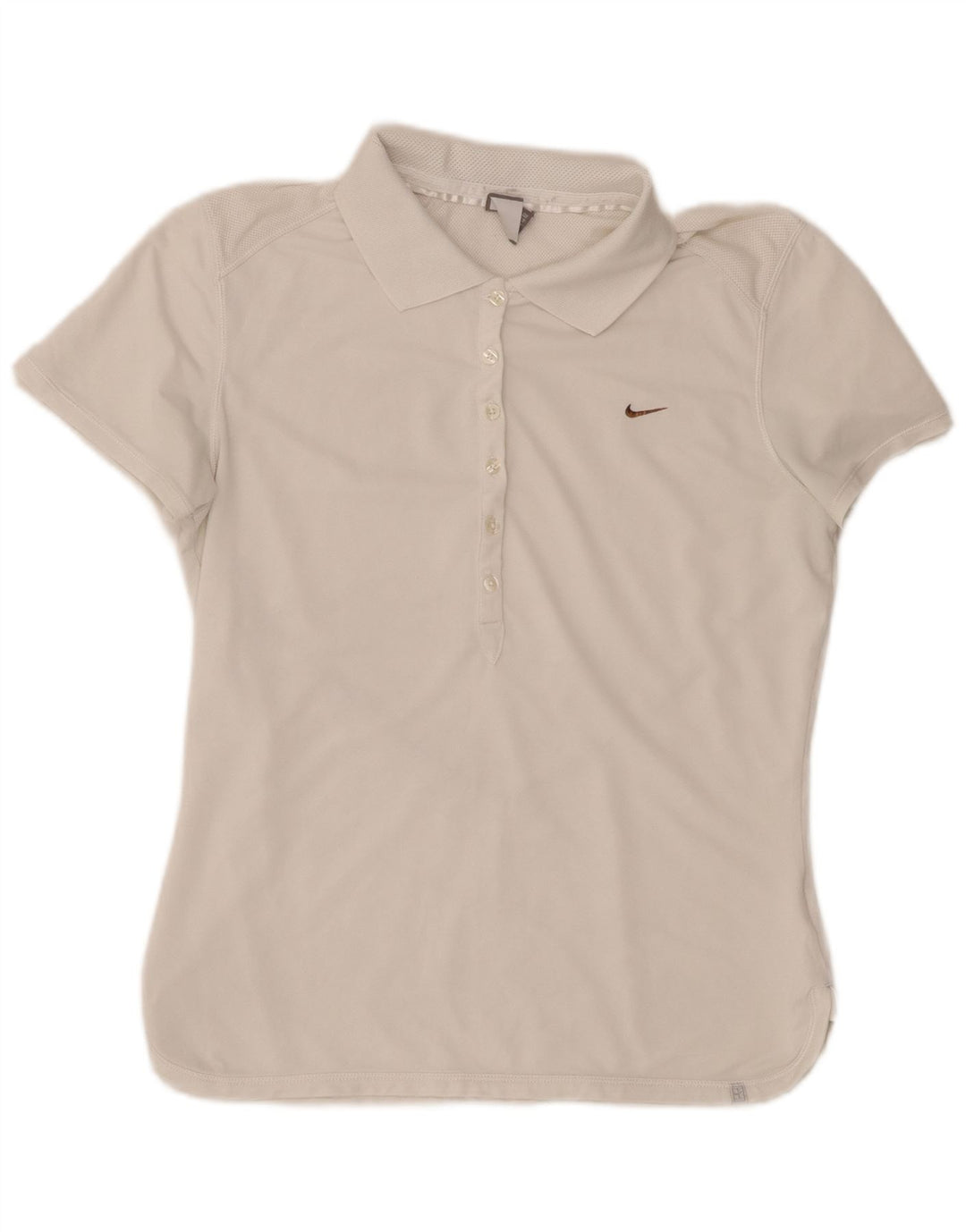 Γυναικείο μπλουζάκι πόλο Nike UK 14/16 μεγάλο λευκό