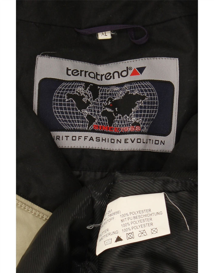 Ανδρικό τζάκετ με κουκούλα VINTAGE UK 42 XL Μπεζ πολυεστέρας