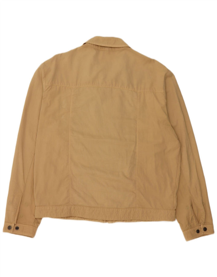 Trussardi Ανδρικό Μπουφάν Bomber IT 54 2XL Μπεζ βαμβακερό