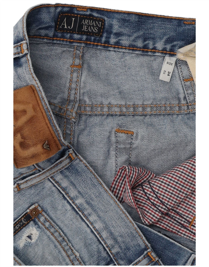 ARMANI Ανδρικό τζιν ίσιο W34 L30 Μπλε
