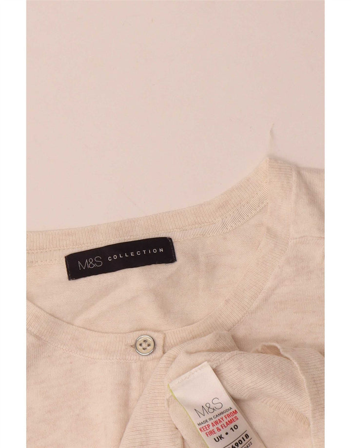 Marks & Spencer Γυναικεία ζακέτα UK 10 Small Beige Flecked