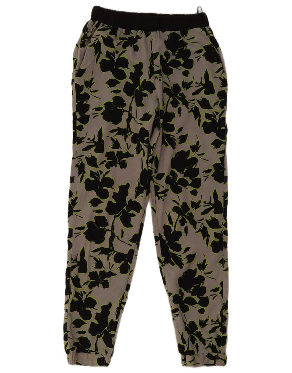 Topshop Γυναικεία Joggers Casual Παντελόνια UK 8 Small W28 L27 Grey Floral