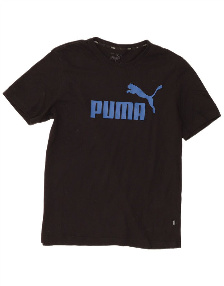 Ανδρικό γραφικό T-Shirt Puma Top Medium Μαύρο