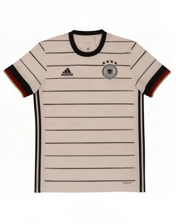 Ανδρικό μπλουζάκι Adidas Deutscher Fussball Μπλουζάκι με μεσαίο λευκό ριγέ