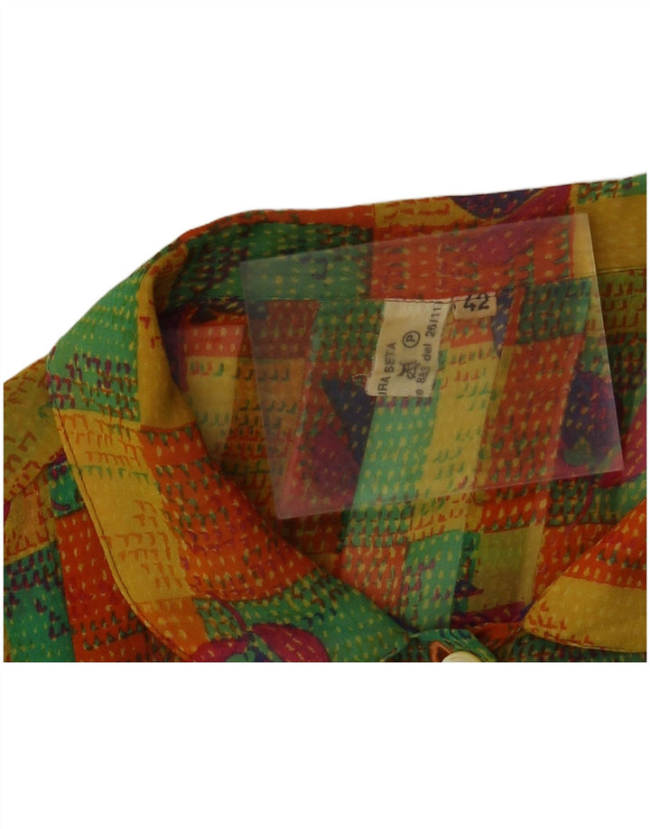 VINTAGE Γυναικείο Πουκάμισο Μπλούζα IT 42 Μεσαίο Πολύχρωμο Συνονθύλευμα