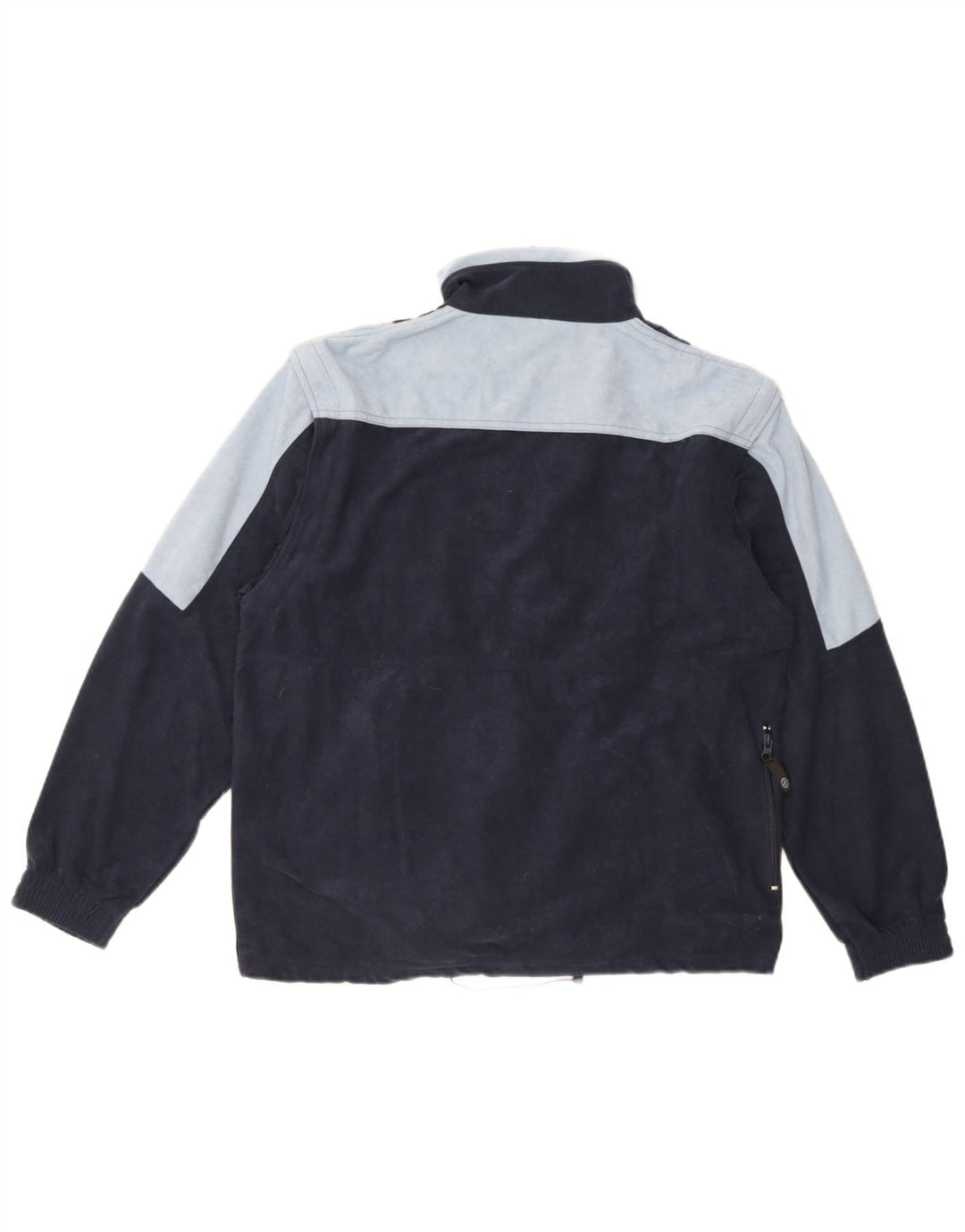 Μεγάλη ανδρική φόρμα βελούδινης φόρμας Escapes Top Jacket Medium Navy Blue Colourblock