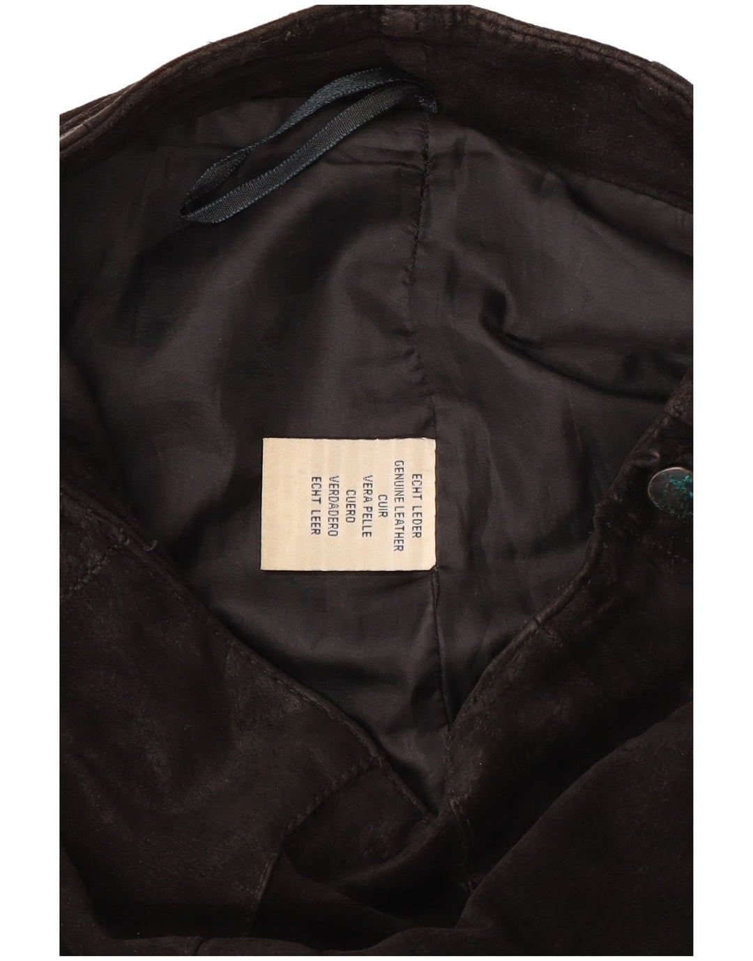 VINTAGE Γυναικείο Μποτάκι Suede Παντελόνι W28 L31 Μαύρο Δερμάτινο