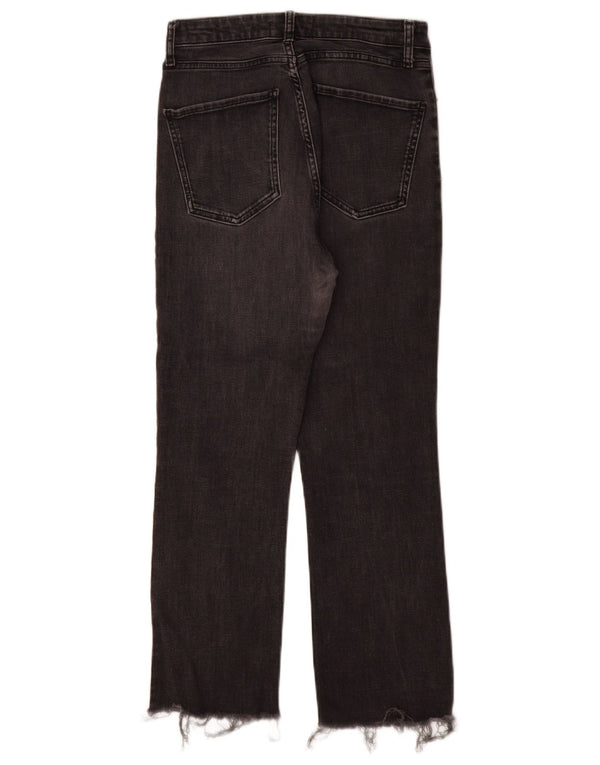 Zara Γυναικείο ψηλό ίσιο τζιν EU 38 Small W28 L27 Γκρι