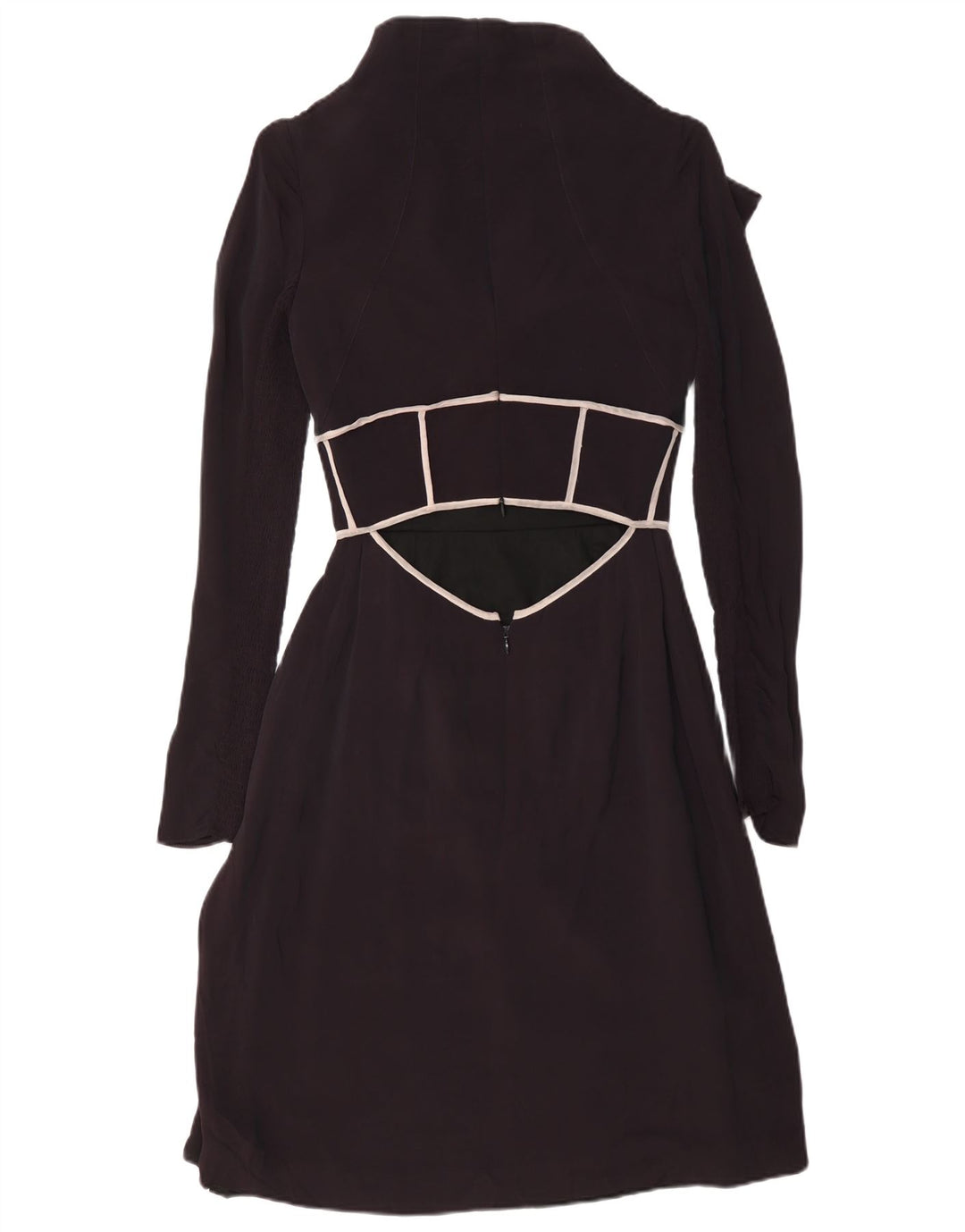 Vintage Γυναικείο μακρυμάνικο Maxi Φόρεμα IT 40 Small Black