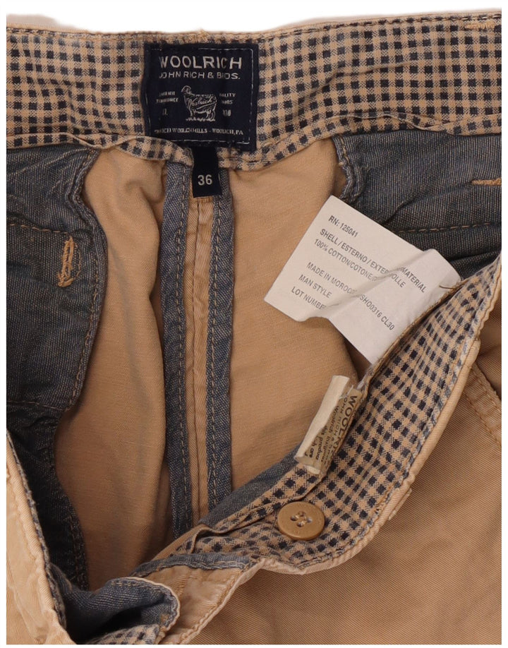 Ανδρικό σορτς κάζουαλ Woolrich W36 Μεγάλο μπεζ βαμβακερό