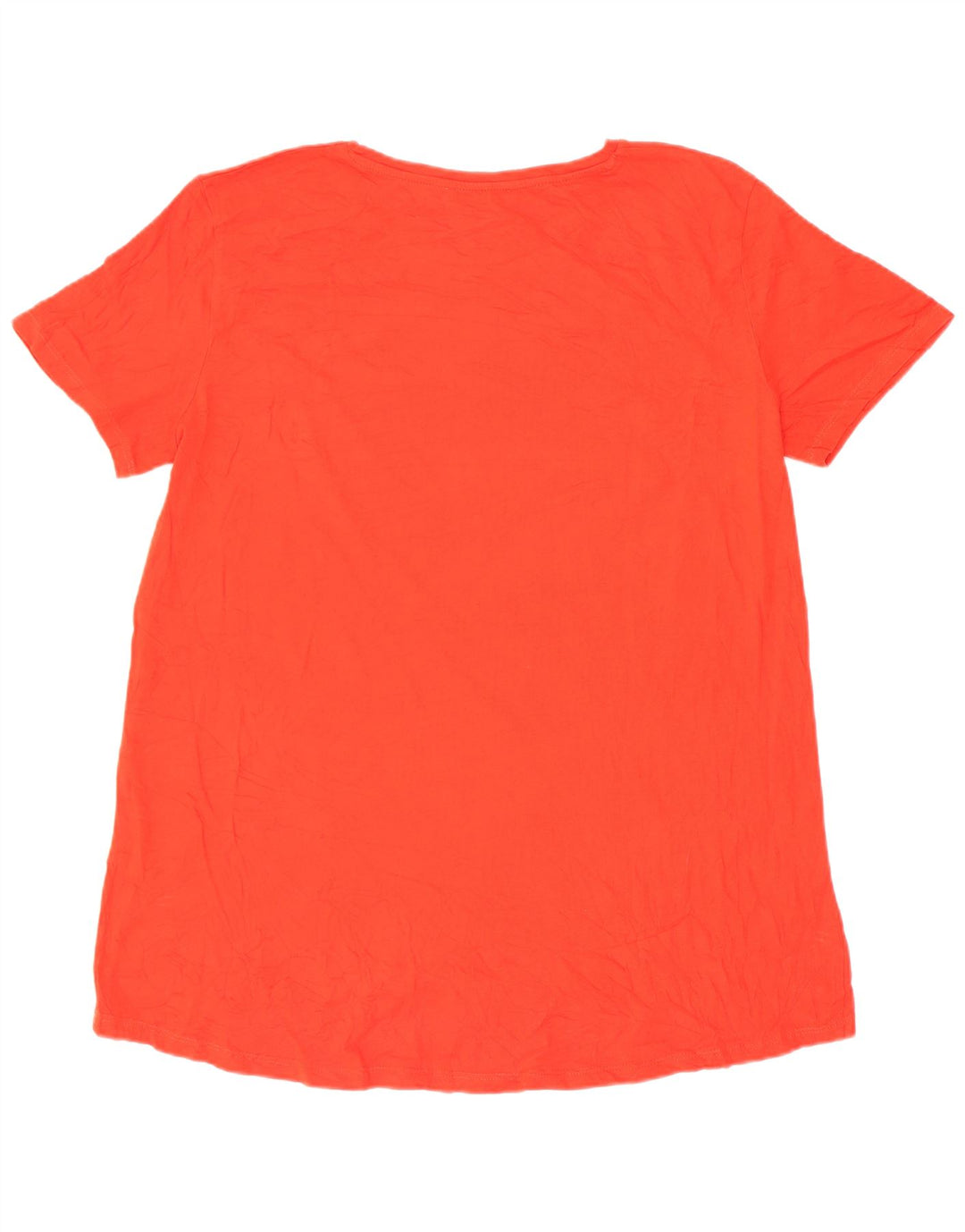Zara Γυναικείο T-Shirt Top UK 14 Μεσαίο κόκκινο βαμβακερό