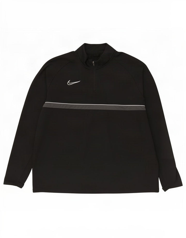 Ανδρική φόρμα πουλόβερ με φερμουάρ Nike Dri Fit Top 2XL Μαύρο Colourblock