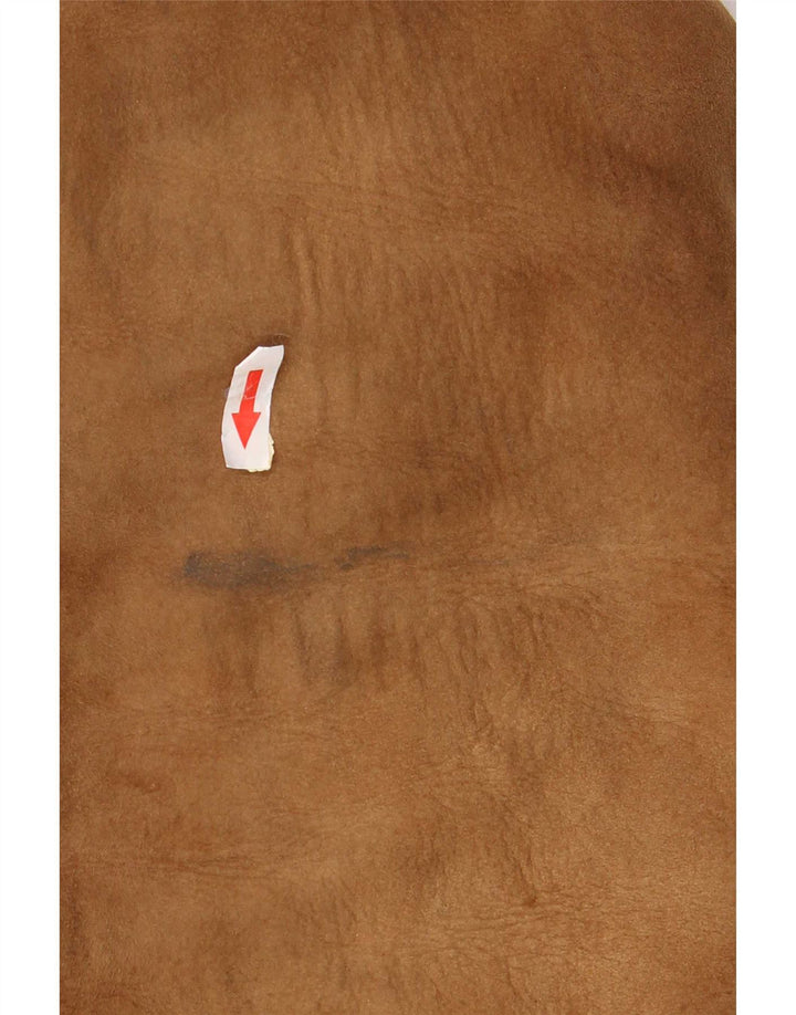 Vintage Ανδρικό Shearling Jacket UK 38 Medium Brown