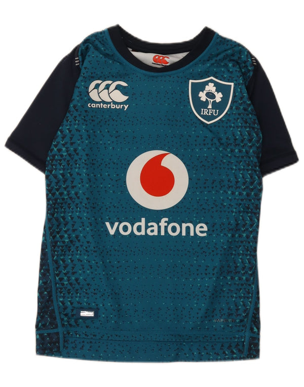Canterbury Boys IRFU Graphic T-shirt Top 11-12 Years Green Polyester