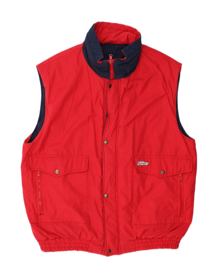 ELYSEE Ανδρικό Reversible Gilet UK 44 2XL Red Polyester