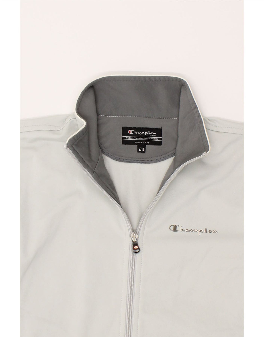 CHAMPION Boys Tracksuit Top Jacket 9-10 Years Grey Vintage Champion and Second-Hand Champion from Messina Hembry 
