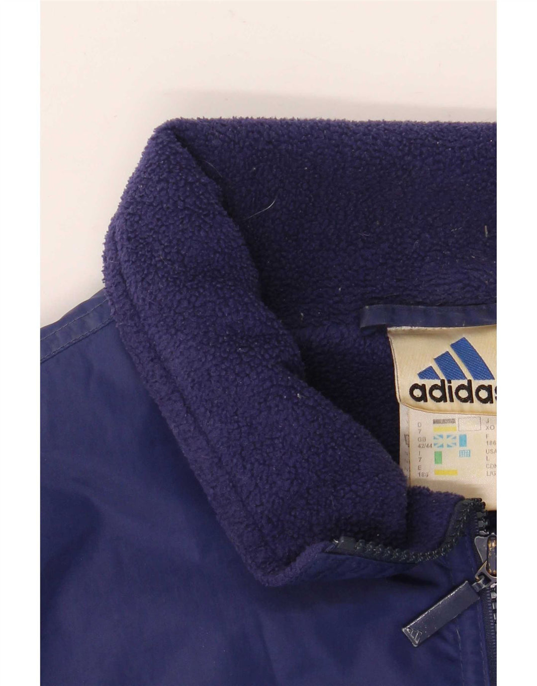 Adidas Ανδρικό Bomber Jacket UK 42/44 Large Blue Polyamide