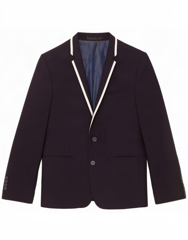 Marks & Spencer Ανδρικό κοντό σακάκι 2 κουμπιών UK 38 Medium Navy Blue