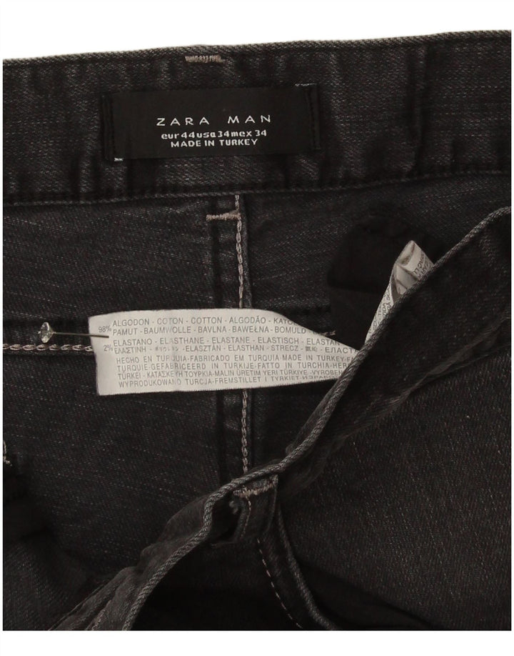 Zara Ανδρικό τζιν ίσιο EU 44 Large W34 L33 Γκρι βαμβακερό