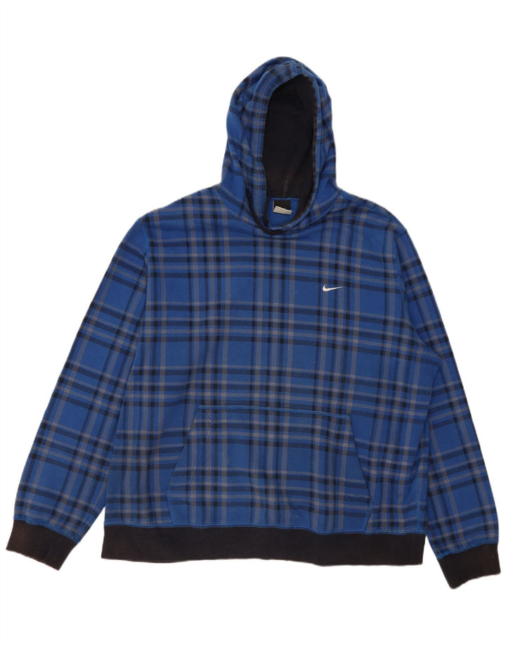 Ανδρικό φούτερ Nike Jumper 2XL Blue Check Cotton