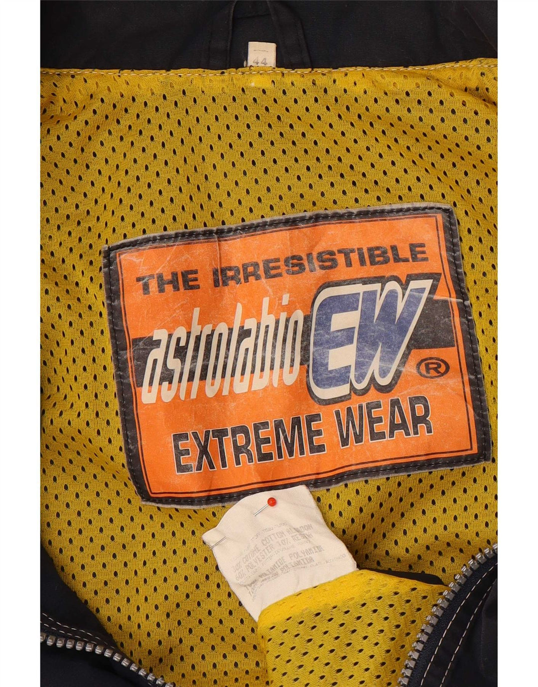 Astrolabio Γυναικείο μπουφάν βροχής με κουκούλα IT 44 Medium Navy Blue Cotton