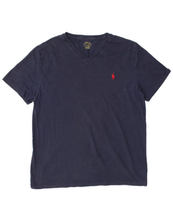 Ανδρικό T-Shirt POLO RALPH LAUREN Top Large Navy Blue από βαμβάκι