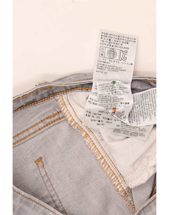 LEVI'S Γυναικείο 535 Legging Skinny Jeans W30 L32 Γκρι βαμβακερό