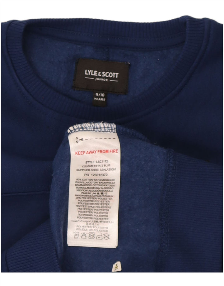Μπλουζάκι Lyle & Scott Boys Jumper 9-10 Years Navy Blue Cotton