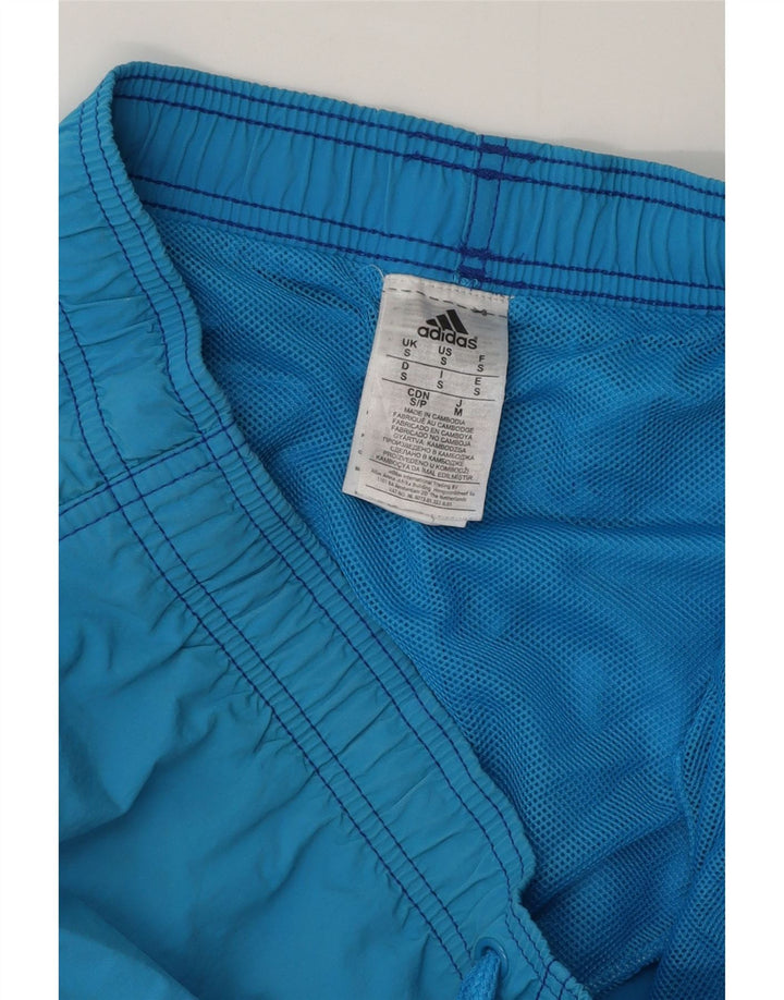 Ανδρικό σορτς κολύμβησης Adidas μικρό μπλε πολυεστέρα