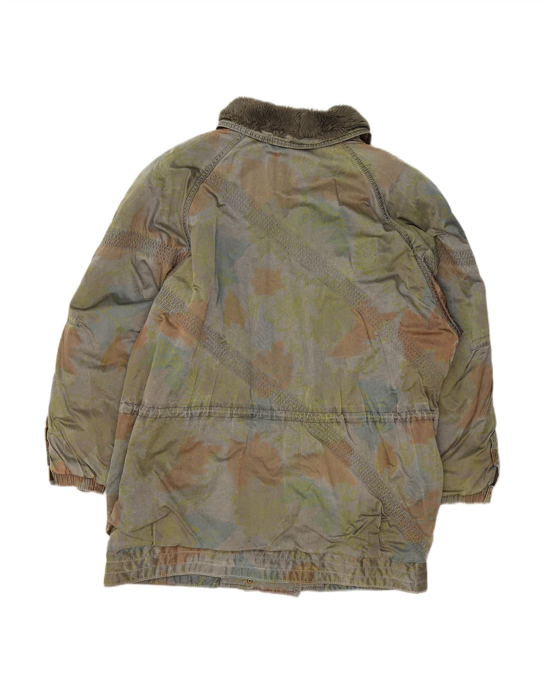 LUTHA Womens Abstract Pattern Ski Jacket UK 14 Large Green