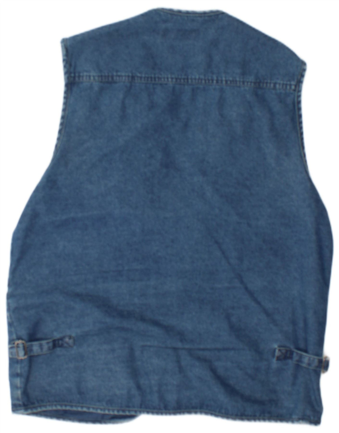 Olympia Mens Denim Utility Gilet UK 38 Medium Blue Cotton