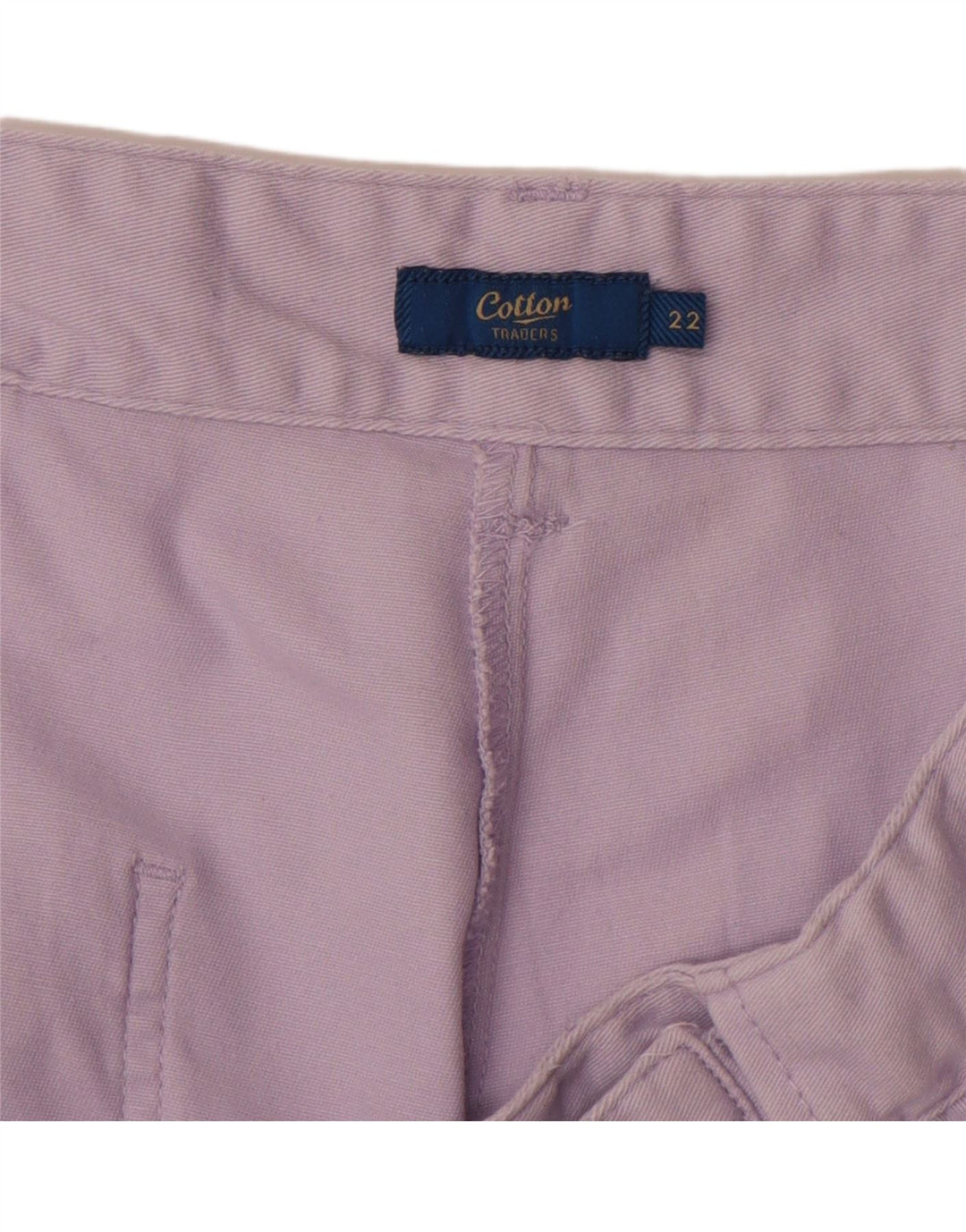 COTTON TRADERS Γυναικείο ίσιο παντελόνι Chino UK 22 3XL W40 L30 Purple